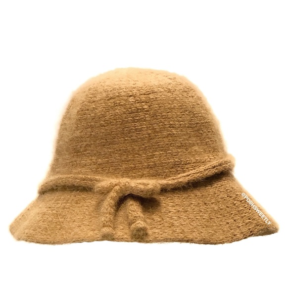Vintage Accessories - Vintage Angora Mohair Bucket Hat